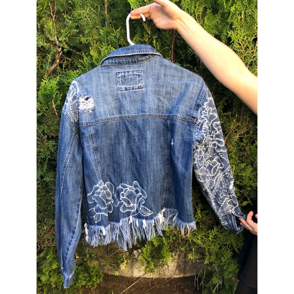 Demin Jacket - Hand Painted - Picture 1 of 2